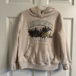 a&f kids | Abercrombie Colorado pullover hoodie with thumb holes